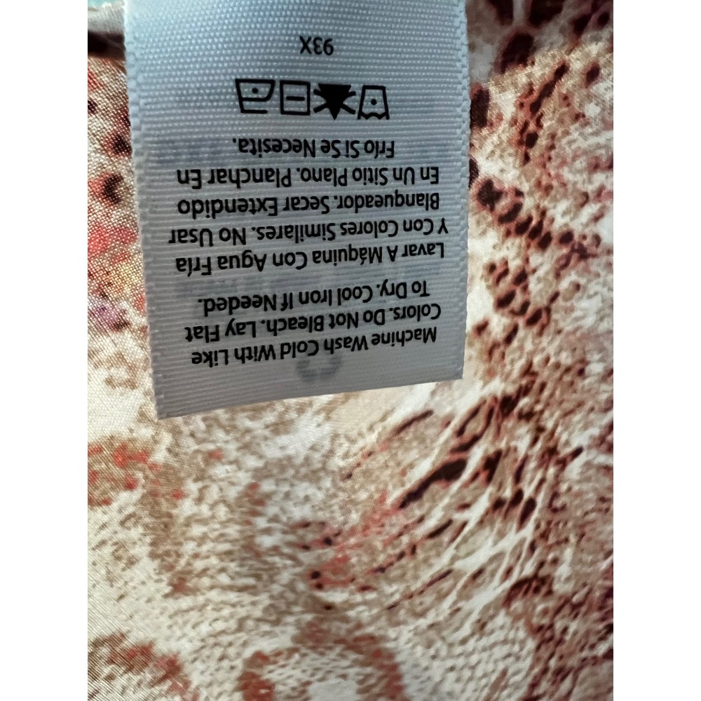 Neutral Snakeskin Print Open Front Kimono Wrap XXL-XXXL Animal Print Bohemian - Picture 9 of 10